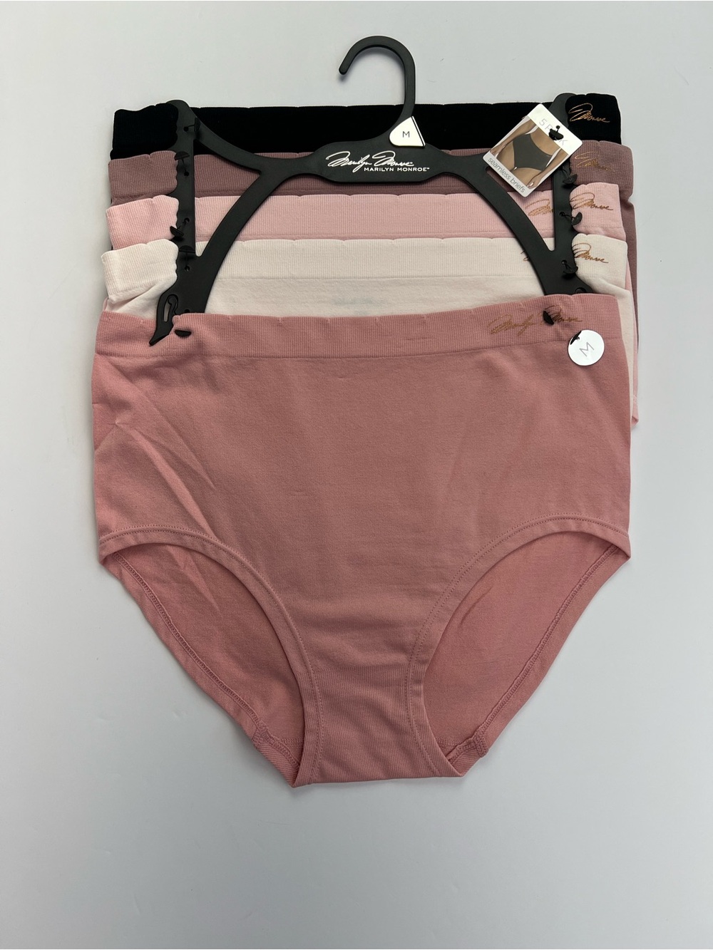 Marilyn Monroe 5-Pack Women’s Brief Panties Size Medium Soft Stretch Comfort NWT